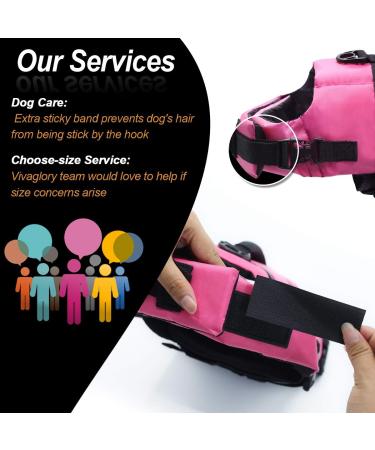 Vivaglory Ripstop Dog Rescue Vest for Small & Medium Boats - Enhanced Buoyancy & Visibility Pink (M: 53-63cm Chest) - Buy Online on GoSupps.com