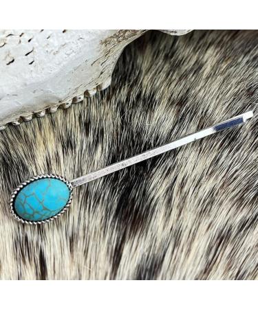 MOESUYUM 4-Piece Retro Turquoise Decorative Bobby Pins Set - Boho Vintage Hair Accessories for Women - Buy Online on GoSupps.com