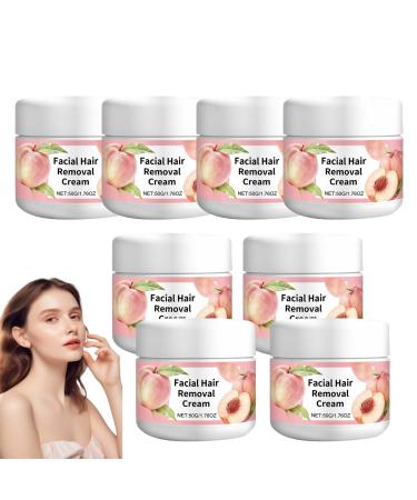Cr me d pilatoire pour le visage pour femme apaisante pour la peau contenant de l'aloe vera et de la vitamine E douce hydratante pour la l vre sup rieure le menton (8Pcs)