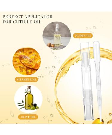 6pcs 3ml Empty Cuticle Oil Pen with 3pcs Pipettes Transparent Twist Pen Refillable Empty Nail Oil Pens for Applicator Lip Gloss Dispenser With Brush Tip Eyelash Growth Liquid Tube Cosmetic Container - Buy Online on GoSupps.com