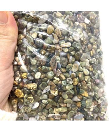 Natural Crystals and Stones 500g Polishing Natural Ocean Jasper Gravels Crystal Chips Tumbled Stones for Decoration kaixun - Buy Online on GoSupps.com