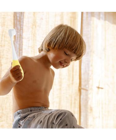 FRCOLOR Cute Manual Toothbrush with Soft Bristles - Yellow - Ideal for Gentle Cleaning - International Shipping Available - Buy Online on GoSupps.com