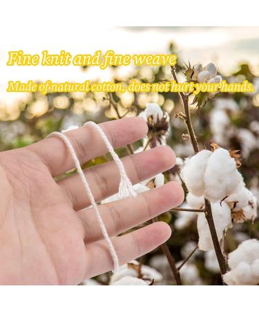 Lereati Navy Blue Macrame Cord - 2mm x 219yards Natural Cotton Rope Yarn for DIY Crafts, Wall Hanging, Plant Hangers, Knitting, Christmas Wrapping - Buy Online on GoSupps.com