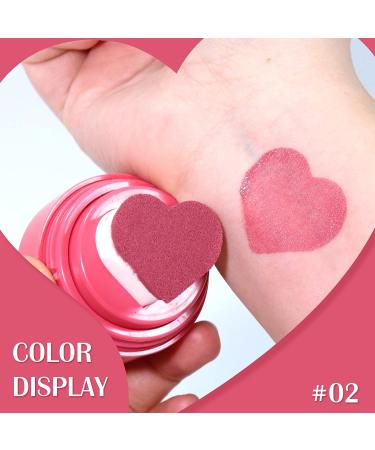 PASNOWFU Liquid Blush: Heart-Shaped Stamp Korean Blush for Natural & Long-Lasting Cheeks - Peach Pink - Buy Online on GoSupps.com