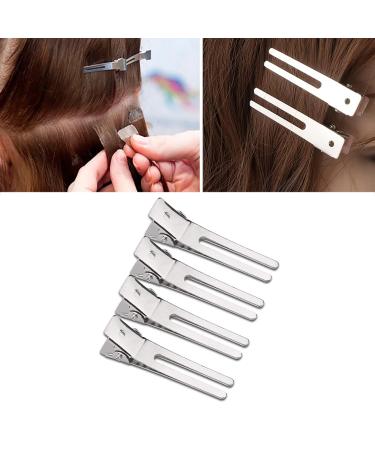 50 U-Shaped Hair Clips - Metal Alligator Clips for Hair Extensions & Styling | Double Prong Pin Curl Setter | DIY Hair Accessories - Buy Online on GoSupps.com