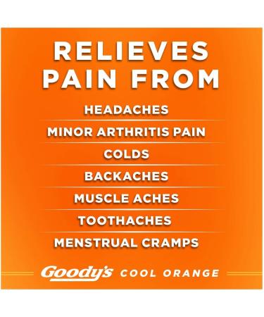Goody's Extra Strength Headache Powder Cool Orange Flavor Dissolve Packs - 24 Individual Packets (2 Pack) - Buy Online on GoSupps.com