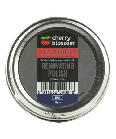 Cherry Blossom Footwear Renovating Polish Shoe Navy 40g