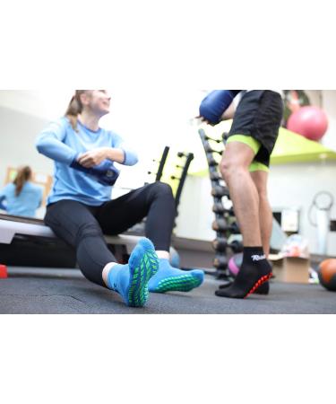 Rainbow Neo ABS Sport Socks - Unisex Neon Sneaker Stopper Socks 47-50 | International Shipping Available - Buy Online on GoSupps.com