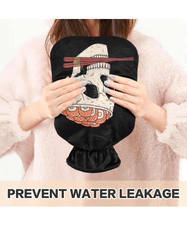 Naanle Skull Sushi Brain Heat Bottle - 2L Transparent Hot Water Bottle for Pain Relief & Cold Therapy | Handfoot Heating Bags - Buy Online on GoSupps.com