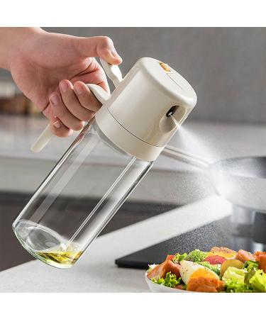 2024 New Oil Dispenser for Kitchen Spray 2 in 1 Oil Dispenser for Kitchen Oil Dispenser Bottle for Kitchen Oil Spray Bottle Oil Dispenser and Vinegar Sprayer (White)