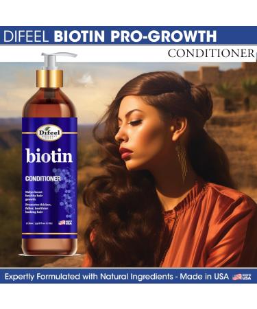 Difeel Elevated Biotin Conditioner 33.8 oz - Best Conditioner for Hair Growth Paraben Free & Color Safe for Thin Hair - Shop Internationally - Buy Online on GoSupps.com