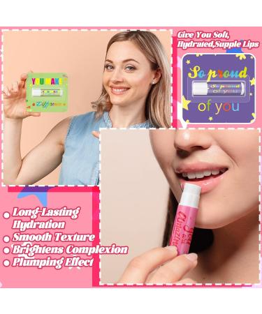 Heigble 12 Pcs Employee Appreciation Gift Lip Balms Bulk Teacher Team Valentine Thank You Gift Travel Size Lip Balms Appreciation Motivational Present Bulk for Teacher Nurse Coworker Staff Team - Buy Online on GoSupps.com