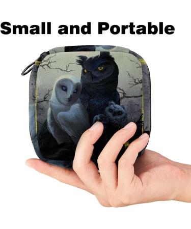 Fantasy Art Owl Night Binding Pocket Bag Portable Menstrual Cup & Breastfeeding Pad Holder for Women & Teens - Buy Online on GoSupps.com