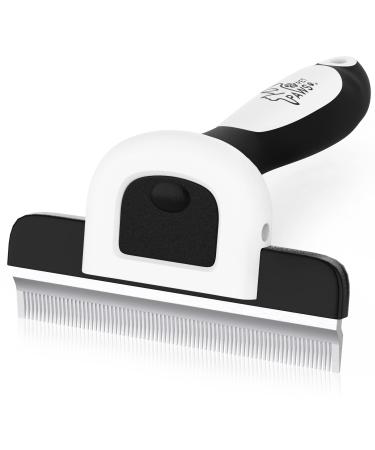 4 PET PAWS - Easy to Use Deshedding Brush for Dogs and Cats - Reduces Shedding by up to 95% - Suitable for Short & Medium Hair Pets