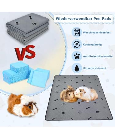 Pick for Life 2-Piece Pipi Pads - Super Absorbent Washable Pee Pads for Guinea Pigs Hamsters Rabbits & Dogs (90x100cm) - Buy Online on GoSupps.com