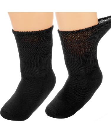 WLLHYF Extra Wide Black Socks for Swollen Feet, Bariatric, Lymphedema & Diabetes - Cast Sock Included - Buy Online on GoSupps.com