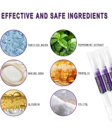Tooth Whitening Pen Set - 3 Fast & Effective Bleaching Applications Remove Stains & Lighten Teeth - Purple & Blue Options Available - Buy Online on GoSupps.com