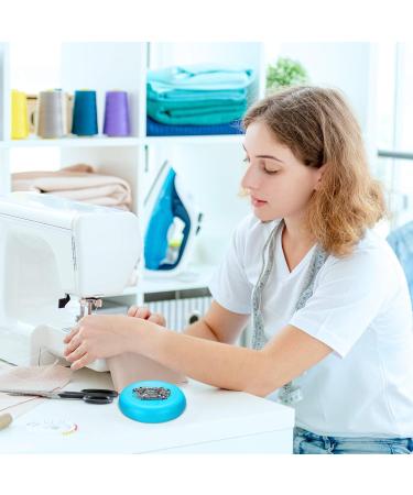 Chuangdi Magnetic Sewing Pincushion Set - Round Magnet Cushion for Sewing Pins - Blue - Buy Online on GoSupps.com