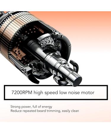 Buy Electric Beard Trimmer - Dual Ring Hair Removal Automatic Mesh Trimmer for Travel - Black - Fast International Shipping - Buy Online on GoSupps.com