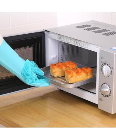 Xfly Pet Grooming Gloves & Nursing Shoes Silicone Brush for Cats & Dogs Hangable Design for Bathing & Massaging (Blue) - Buy Online on GoSupps.com