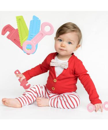 Silicone Baby Teething Toys | BPA-Free & Freezer Safe Infant Chew Toys | Molar Teether with Soft Textures | Easy to Hold & Clean - Buy Online on GoSupps.com
