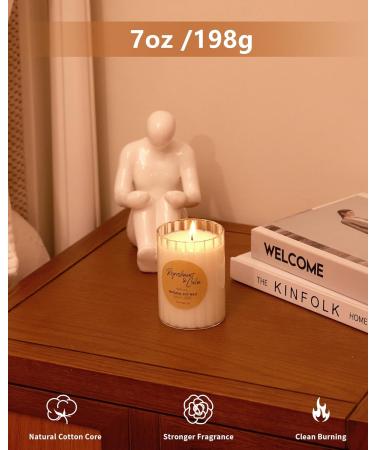 IZIDDO Creamy Vanilla Scented Candles - 7oz Natural Handmade Candles for Home | Perfect Gifts for Women - Buy Online on GoSupps.com