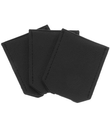 Fomiyes 3st razor case razor cover leather razor case razor protective cover Storage bag for razor travel bag to shave travel handbook pu -corneration