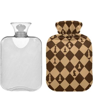 Buy Naanle Plaid Hot Water Bottle 1L - Transparent Bag Hand & Foot Warmer for Pain Relief & Cold Therapy - Perfect for Bed - Buy Online on GoSupps.com
