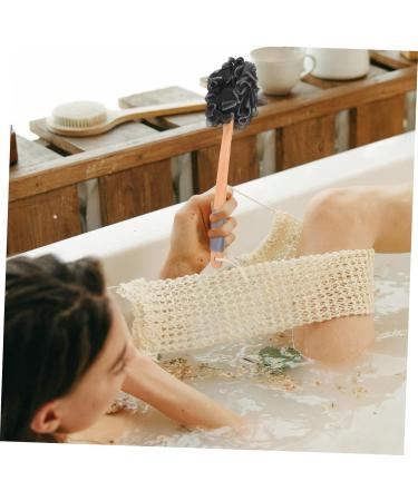 Charcoal Bath Ball & Shower Sponge for Women - Exfoliating Loofah & Body Scrubber for Clean Radiant Skin | Ideal Bath Sponge for All Skin Types - Buy Online on GoSupps.com