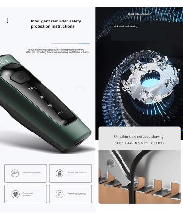 Buy Waterproof 4-in-1 Electric Shavers for Men - Cordless Travel Razor with Nose Trimmer & Face Brush - Buy Online on GoSupps.com