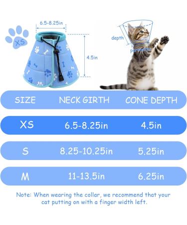 Adjustable XS Cat Collar - Foldable & Ideal for Post-Surgery Care | International Shipping - Buy Online on GoSupps.com