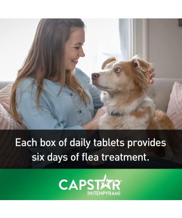 Capstar Oral Flea Treatment for Large Dogs Weighing 11 to 57 kg - 6 Pack - Buy Online on GoSupps.com