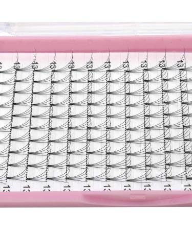 4D-D-0.07-14mm Short Stem Pre Made Fan Eyelash Extensions - Russian Volume Lashes 0.07 0.10 - 14mm Length - Buy Online on GoSupps.com