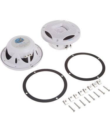 Lanzar Marine Speakers - 5.25 Inch 2 Way Water Resistant Audio System - 400 Watt Power - Indoor/Outdoor Use - White, 1 Pair - Buy Online on GoSupps.com
