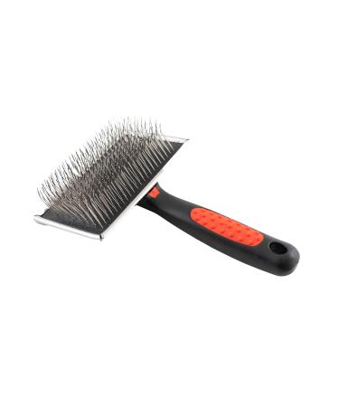 Paw Brothers Slicker Dog and Cat Grooming Brush for Professional Pet Groomers - Easy To Use - Comfortable - Removes Long and Loose Hair Extra Long Hard Pin