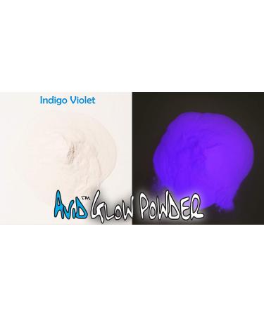 Avid Colorist Purple Glow Powder - 1oz (30g) Neutral in Daylight, Indigo Violet Glow in Dark - Glow in The Dark Pigment for Resin, Slime, Nail Polish, Paints, Coatings - Acrylic Powder Indigo Violet 30g - Buy Online on GoSupps.com