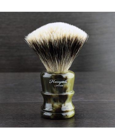 Luxury Men's Shaving Set - 3 Edge Safety Razor Silver Tip Badger Brush Double Stand - Perfect Gift for Him - Buy Online on GoSupps.com