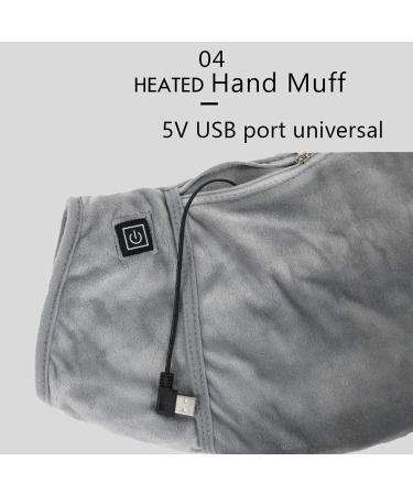Electrically Heated Hand Warmer Pad - USB Foldable Hand Heating Pocket with 3 Temperature Levels for Winter Camping & Outdoor Use - Buy Online on GoSupps.com