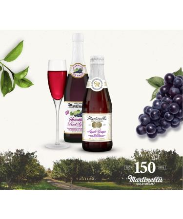 Martinelli's Sparkling Red Grape Juice 8.4 oz. - Pack of 12 Bottles | Non-Alcoholic Beverage - Buy Online on GoSupps.com