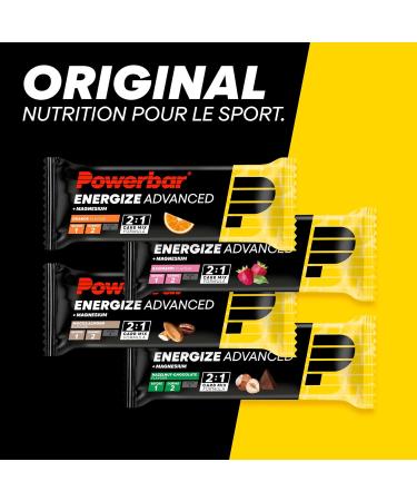 Powerbar - Energize Advanced - Hazelnut Chocolate - 15x55g - Barre nerg tique riche en glucides - Magn sium et sodium Chocolate Hazelnut 15x55g - Buy Online on GoSupps.com