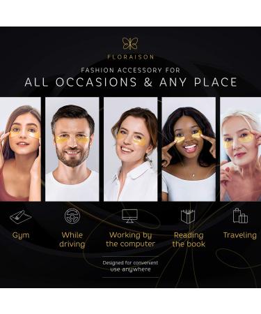 30 Pairs 24k Gold Under Eye Mask Patches - Anti-Aging Treatment for Wrinkles, Puffy Eyes, with Collagen and Hyaluronic Acid Serum - Buy Online on GoSupps.com