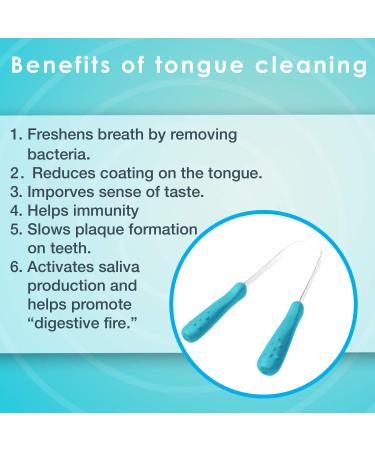 Dr. Tung's Stainless Steel Tongue Cleaner - Pack of 6 | Oral Hygiene Tool for Fresh Breath - Buy Online on GoSupps.com