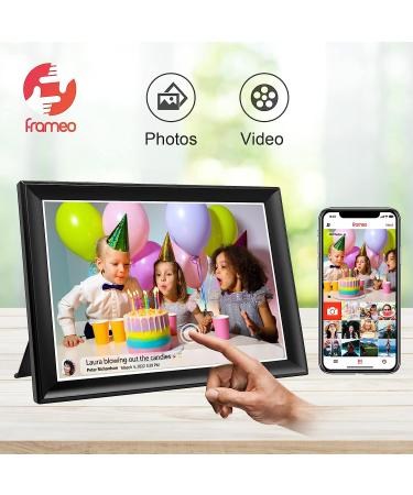 FRAMEO 10.5 Smart WiFi Digital Photo Frame with Touch Screen, Auto-Rotate, 32GB Storage - Share Moments Instantly via Frameo App | FHD IPS LCD Display - Buy Online on GoSupps.com