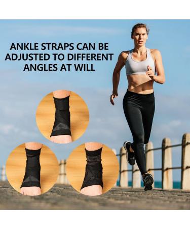 Adjustable Ankle Brace Support for Men | Compression Ankle & Heel Support - Ideal for Achilles Tendonitis (Small - Buy Online on GoSupps.com