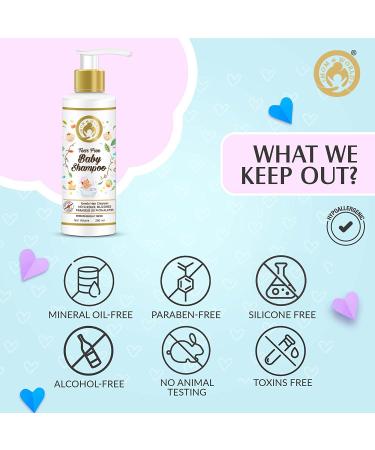 Mom & World Tear Free Baby Shampoo with Organic Moroccan Argan Oil and Oats Extract 200ml - Gentle and Nourishing Formula - Buy Online on GoSupps.com