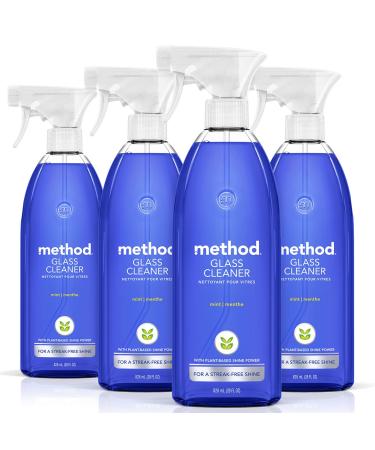 Method Glass Cleaner Mint 28 Ounce 4 Pack Packaging May Vary Mint 28 Fl Oz (Pack of 4)