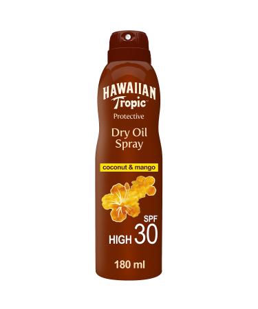 HAWAIIAN TROPIC - Protective Dry Oil continuous Spray SPF 30 | with Coconut and Mango | 180ml