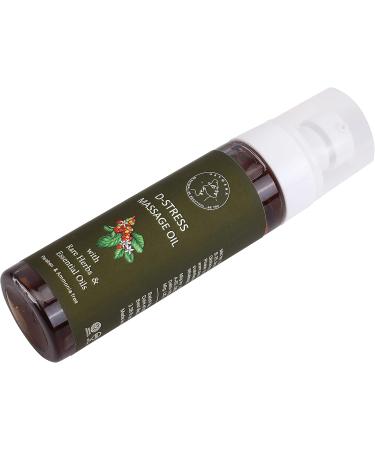 AATMANA D-Stress Massage Oil - Natural Therapy for Sore Muscles & Joints | Warming Essential Oil with Rare Herbs - 3.38 fl oz - Buy Online on GoSupps.com