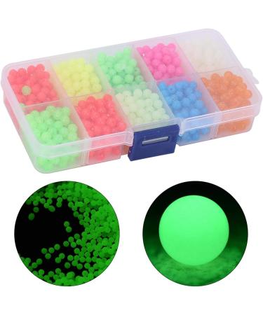 Microcos Pearls for Fishing - 1000PC Colorful Glow-in-the-Dark Laser Plastic Fishing Bait | 10 Vibrant Colors - Buy Online on GoSupps.com