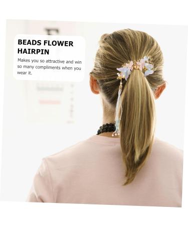FRCOLOR Hairpin Pearl Headpiece Billed Hair Clips Rhinestone Hair Clip Girl Hair Clips Rhinestone Barrettes for Women Womens Barrettes for Hair Women's Imitation Pearl Tassel Costume - Buy Online on GoSupps.com